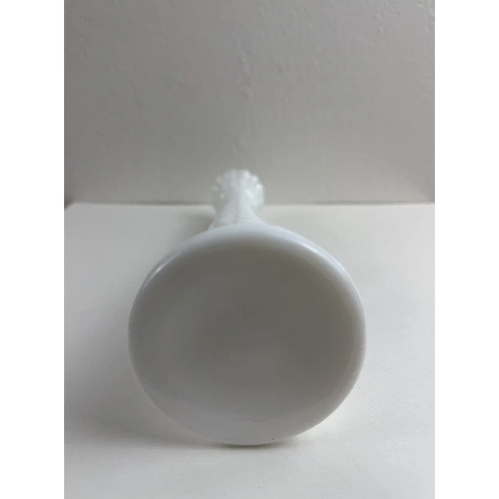 Vtg White Milk Glass Stars And Bars 9